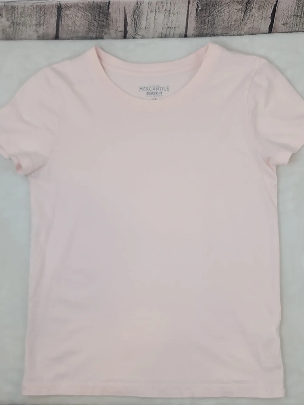 J Crew Broken-In Essential Cotton Crew Neck Short Sleeve Jersey Tee Peach/Pink
